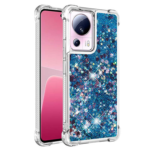 Custodia Silicone Cover Morbida Bling-Bling S03 per Xiaomi Civi 2 5G Blu