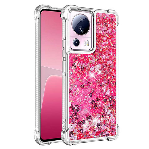 Custodia Silicone Cover Morbida Bling-Bling S03 per Xiaomi Civi 2 5G Rosa Caldo