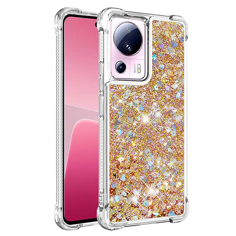 Custodia Silicone Cover Morbida Bling-Bling S03 per Xiaomi Mi 12 Lite NE 5G Oro