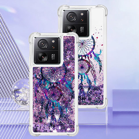 Custodia Silicone Cover Morbida Bling-Bling YB1 per Xiaomi Mi 13T 5G Viola