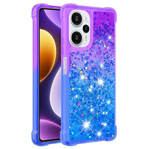 Custodia Silicone Cover Morbida Bling-Bling YB2 per Xiaomi Redmi Note 12 Turbo 5G Viola