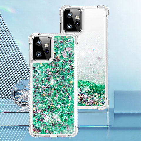 Custodia Silicone Cover Morbida Bling-Bling YB3 per Motorola Moto G Power 5G (2023) Verde