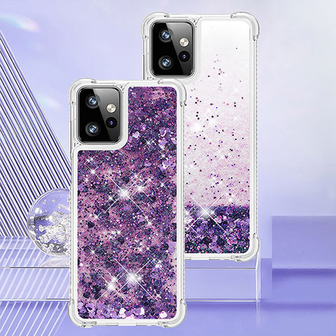 Custodia Silicone Cover Morbida Bling-Bling YB3 per Motorola Moto G Power 5G (2023) Viola