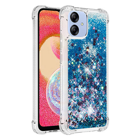 Custodia Silicone Cover Morbida Bling-Bling YB3 per Samsung Galaxy A04E Blu