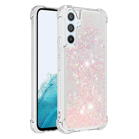 Custodia Silicone Cover Morbida Bling-Bling YB3 per Samsung Galaxy A54 5G Rosa