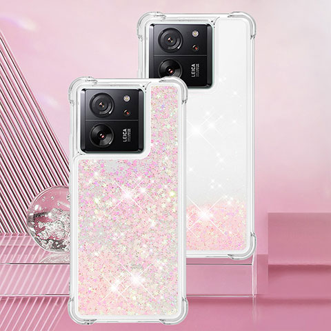 Custodia Silicone Cover Morbida Bling-Bling YB3 per Xiaomi Redmi K60 Ultra 5G Rosa