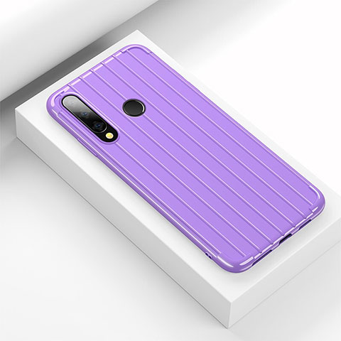 Custodia Silicone Cover Morbida Line C01 per Huawei Honor 20E Viola