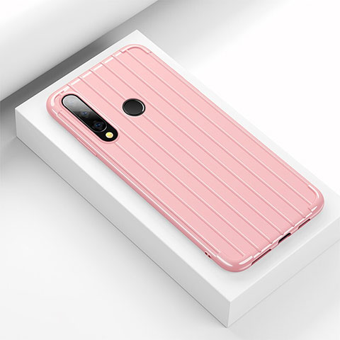 Custodia Silicone Cover Morbida Line C01 per Huawei Honor 20i Rosa