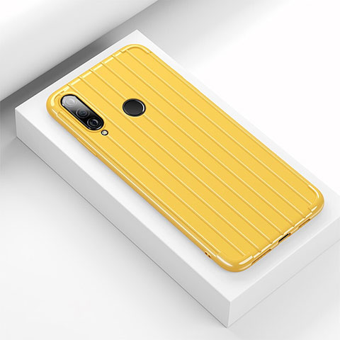 Custodia Silicone Cover Morbida Line C01 per Huawei P30 Lite New Edition Giallo