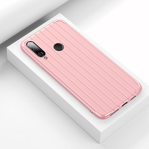 Custodia Silicone Cover Morbida Line C01 per Huawei P30 Lite Rosa