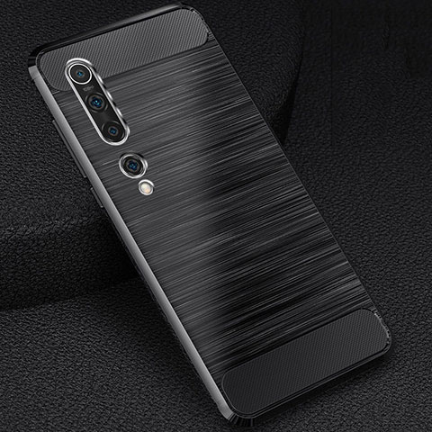 Custodia Silicone Cover Morbida Line C01 per Xiaomi Mi 10 Nero