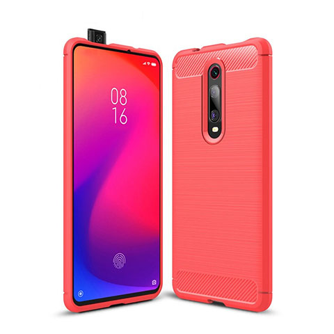 Custodia Silicone Cover Morbida Line C01 per Xiaomi Mi 9T Rosso