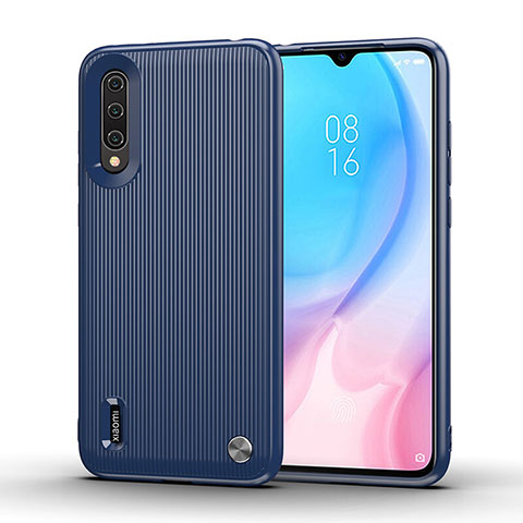 Custodia Silicone Cover Morbida Line C01 per Xiaomi Mi A3 Blu