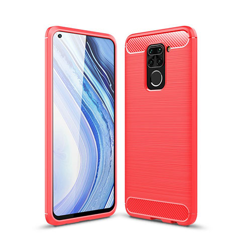 Custodia Silicone Cover Morbida Line C01 per Xiaomi Redmi Note 9 Rosso