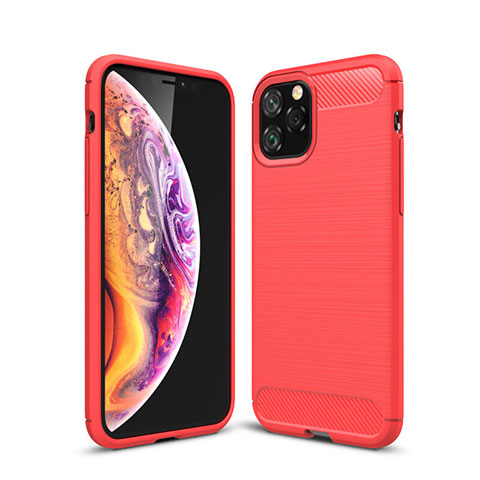 Custodia Silicone Cover Morbida Line C02 per Apple iPhone 11 Pro Max Rosso