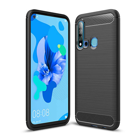 Custodia Silicone Cover Morbida Line C02 per Huawei P20 Lite (2019) Nero