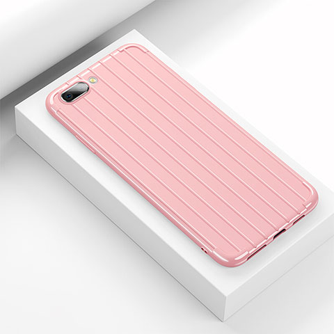 Custodia Silicone Cover Morbida Line C02 per Oppo R15X Rosa