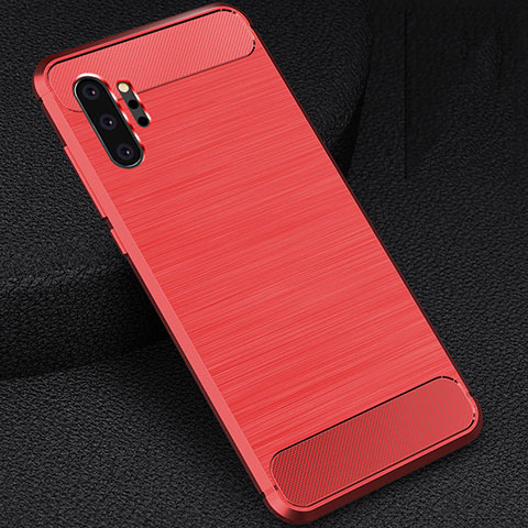 Custodia Silicone Cover Morbida Line C02 per Samsung Galaxy Note 10 Plus 5G Rosso