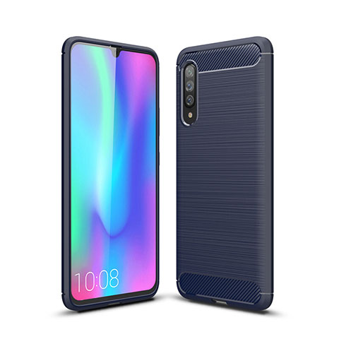 Custodia Silicone Cover Morbida Line C04 per Samsung Galaxy A70 Blu