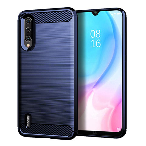 Custodia Silicone Cover Morbida Line C05 per Xiaomi Mi A3 Blu