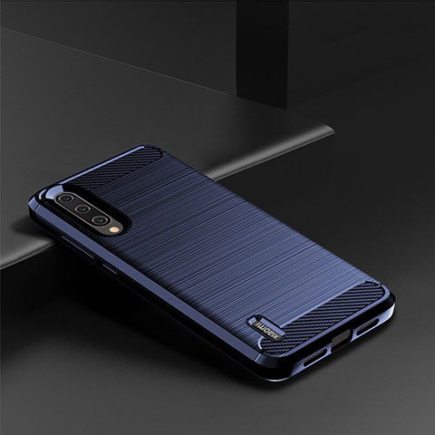 Custodia Silicone Cover Morbida Line C08 per Xiaomi Mi A3 Blu