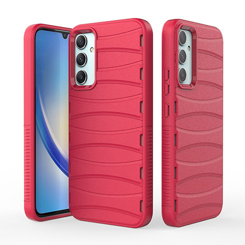 Custodia Silicone Cover Morbida Line KC1 per Samsung Galaxy A34 5G Rosso