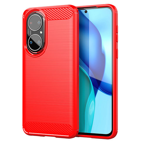 Custodia Silicone Cover Morbida Line MF1 per Huawei P50e Rosso