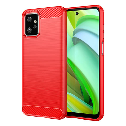 Custodia Silicone Cover Morbida Line MF1 per Motorola Moto G Power 5G (2023) Rosso