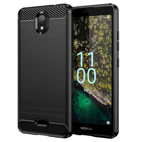 Custodia Silicone Cover Morbida Line MF1 per Nokia C100 Nero