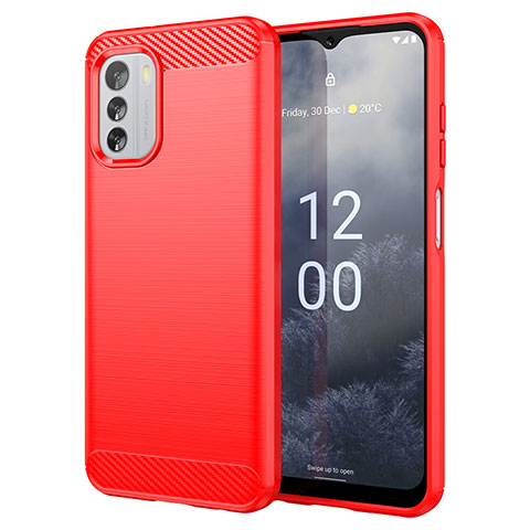 Custodia Silicone Cover Morbida Line MF1 per Nokia G60 5G Rosso