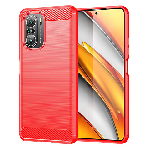 Custodia Silicone Cover Morbida Line MF1 per Xiaomi Redmi K40 Pro+ Plus 5G Rosso