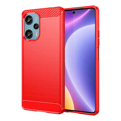 Custodia Silicone Cover Morbida Line MF1 per Xiaomi Redmi Note 12 Turbo 5G Rosso