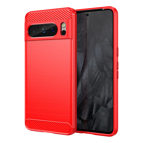 Custodia Silicone Cover Morbida Line per Google Pixel 8 Pro 5G Rosso