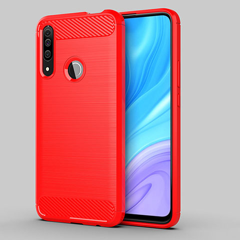 Custodia Silicone Cover Morbida Line per Huawei Enjoy 10 Plus Rosso