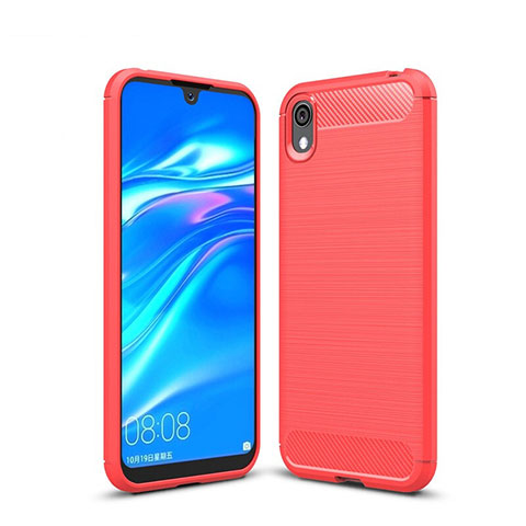 Custodia Silicone Cover Morbida Line per Huawei Honor Play 8 Rosso