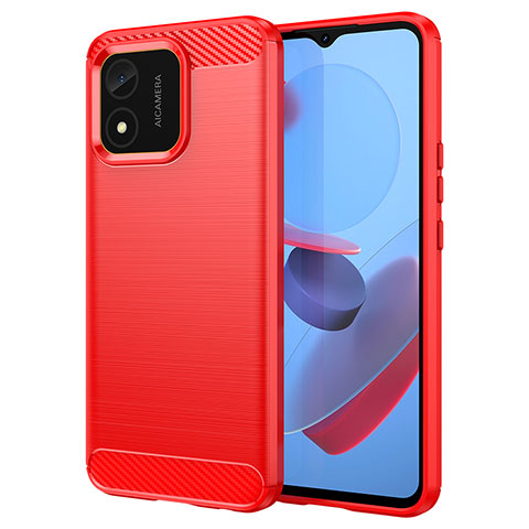 Custodia Silicone Cover Morbida Line per Huawei Honor X5 Rosso