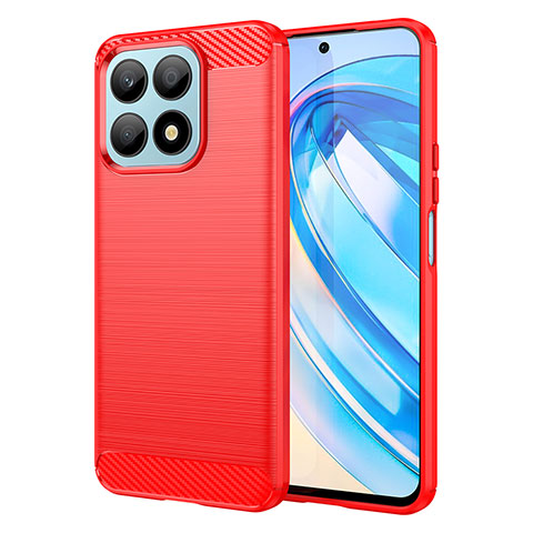 Custodia Silicone Cover Morbida Line per Huawei Honor X8a 4G Rosso