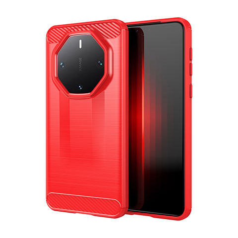 Custodia Silicone Cover Morbida Line per Huawei Mate 60 RS Ultimate Rosso