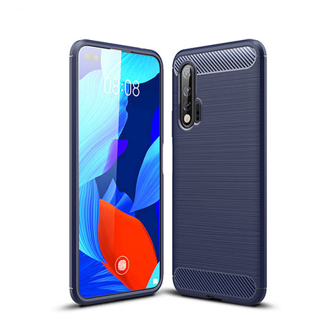 Custodia Silicone Cover Morbida Line per Huawei Nova 6 Blu