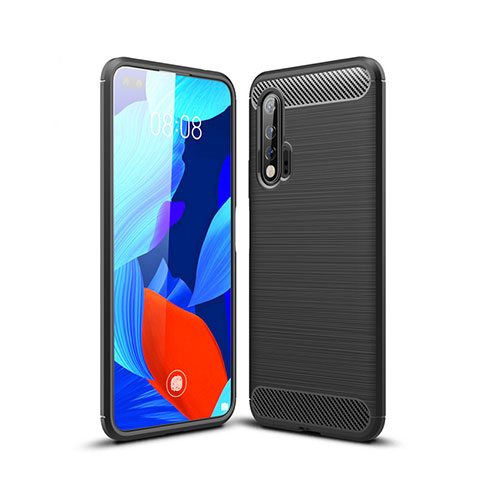 Custodia Silicone Cover Morbida Line per Huawei Nova 6 Nero