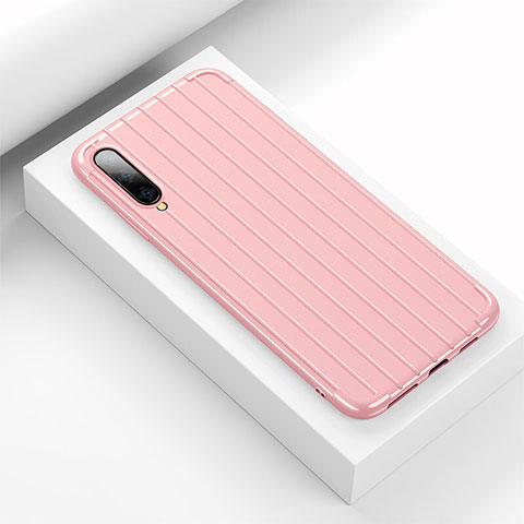 Custodia Silicone Cover Morbida Line per Huawei P Smart Pro (2019) Rosa