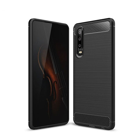 Custodia Silicone Cover Morbida Line per Huawei P30 Nero