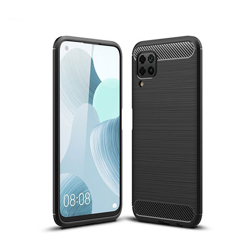 Custodia Silicone Cover Morbida Line per Huawei P40 Lite Nero