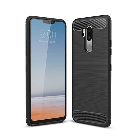 Custodia Silicone Cover Morbida Line per LG G7 Nero