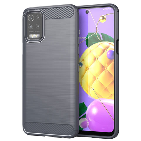 Custodia Silicone Cover Morbida Line per LG K52 Grigio