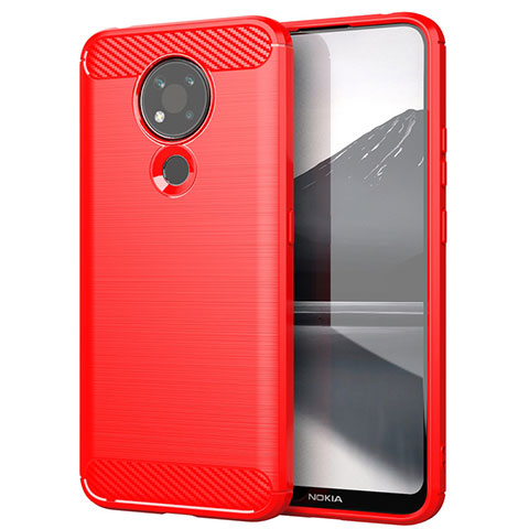 Custodia Silicone Cover Morbida Line per Nokia 3.4 Rosso