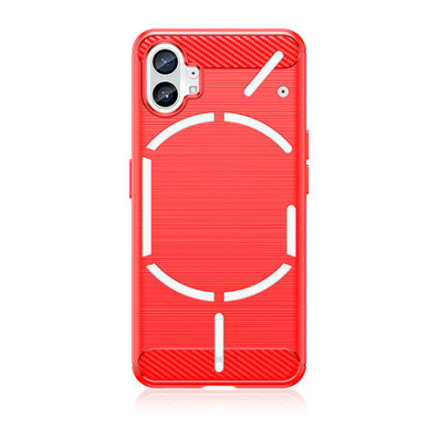 Custodia Silicone Cover Morbida Line per Nothing Phone 1 Rosso