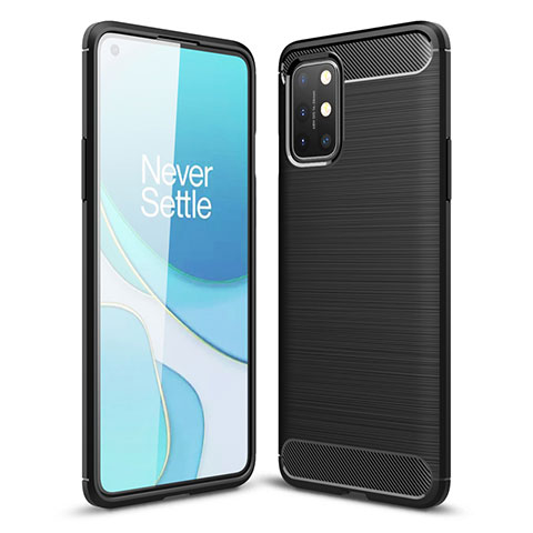 Custodia Silicone Cover Morbida Line per OnePlus 8T 5G Nero