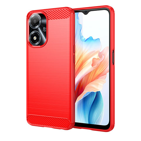 Custodia Silicone Cover Morbida Line per Oppo A2m 5G Rosso