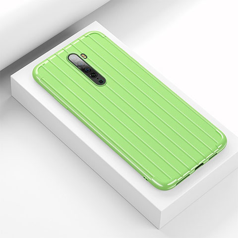 Custodia Silicone Cover Morbida Line per Oppo Reno2 Verde